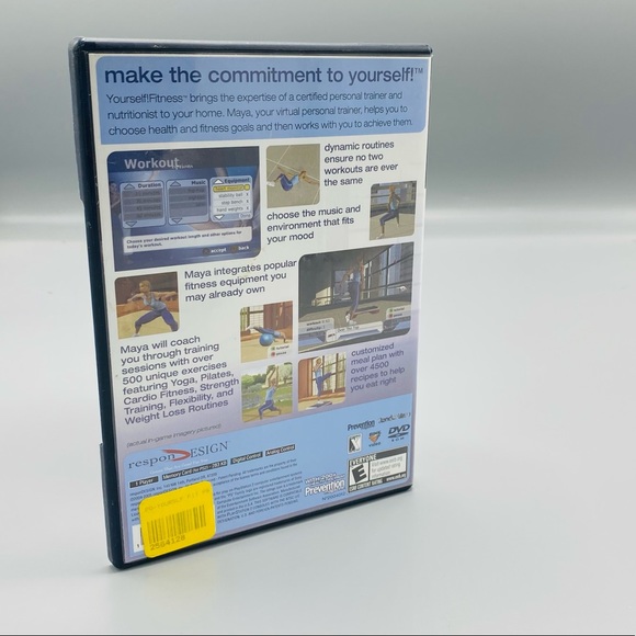 SONY PS2 YOURSELF FITNESS Video Game PLAY STATION 2 - Picture 2 of 8